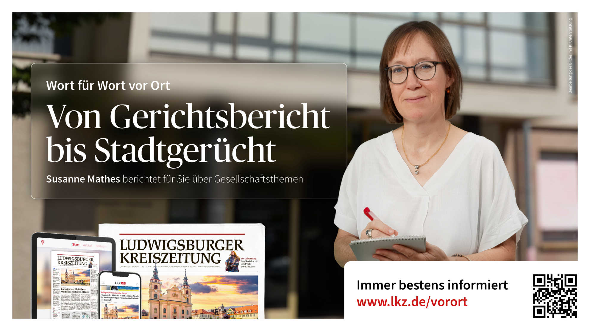 Wort für Wort vor Ort: die Ludwigsburger Kreiszeitung: Gesellschaftstemen