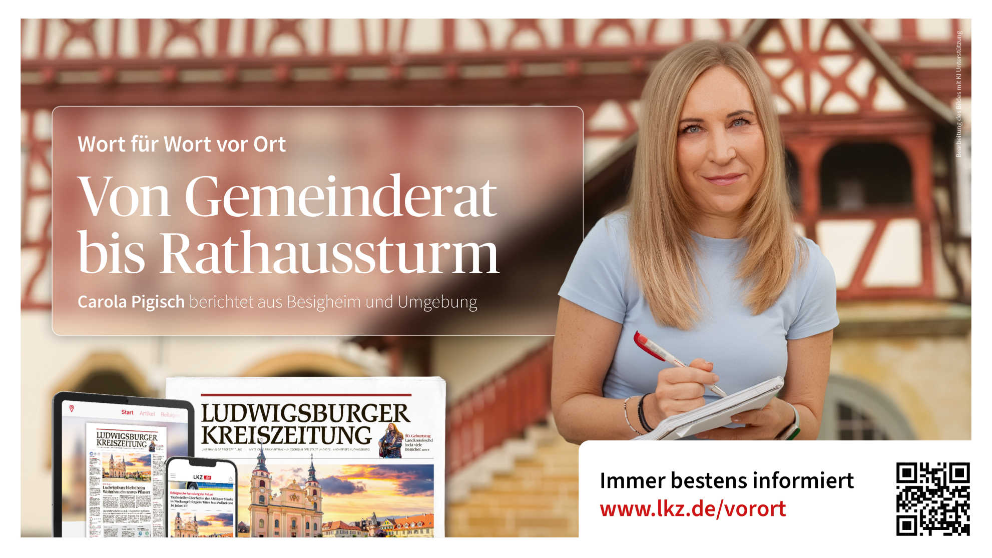 Wort für Wort vor Ort: die Ludwigsburger Kreiszeitung: Besigheim und Umgebung
